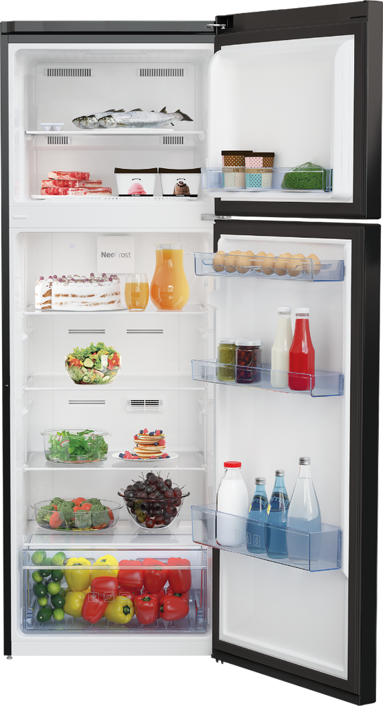 ثلاجة بيكو بخاصية إذابة الثلج (نو فروست) 340 لتر - لون أسود - موديل RDNE340K22B