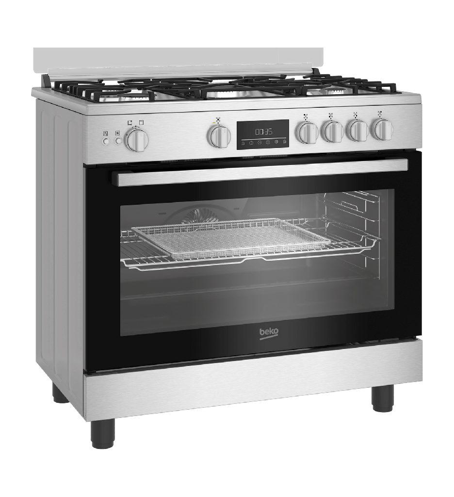 بوتجاز بيكو مقاس 60*90 سم ارتفاع 85 سم - اللون اينوكس -5 شعلات سطح غاز - شعله فرن غاز -شعله شوايه غاز- امان كامل سطح وفرن - غطاء سطح زجاج - ايرفراير - صينيه فرن - شبكه فرن - حامل اواني حديد زهر - شاشه تاتش - اشعال ذاتي - مروحه تبريد - مروحه فرن 1 قط