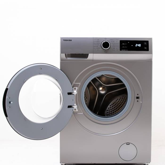 توشيبا غسالة ملابس اتوماتيك 7كيلو انفرتر لون فضي TW-BJ80S2EG(SK)