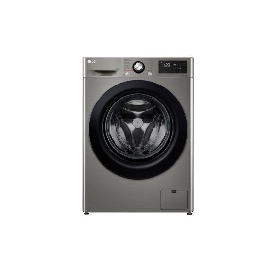 LG Vives washing machine, 9 kg, platinum silver, model: F4R3VYG6P.APTPEEC