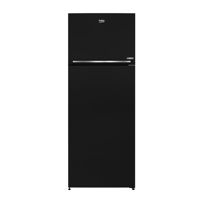 Beko rdne448m20b no frost 2 door stainless steel refrigerator, 448 liters - black