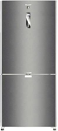 SHARP Fridge Inverter Digital Bottom Freezer 558 Liter Dark Stainless SJ-PV73K-DST