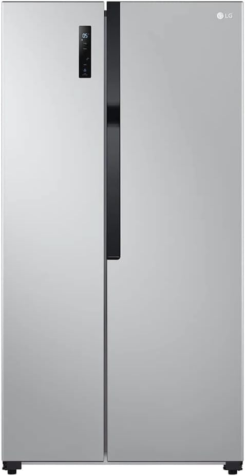 LG Side by Side Inverter Refrigerator, 519 Liters, Silver - GCFB507PQAM