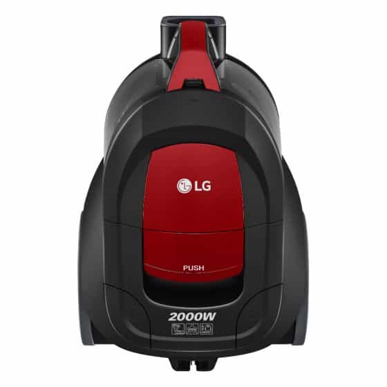 مكنسة كهربائية ال جي بدون كيس، 2000 وات، احمر - VC5420NNTR
