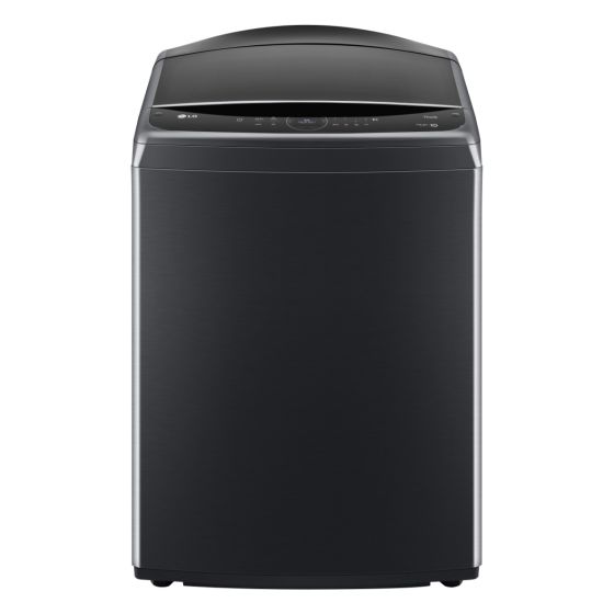 LG washing machine, 19 kg, top load, technology, direct drive motor, artificial intelligence and turbo, wash 39 minutes