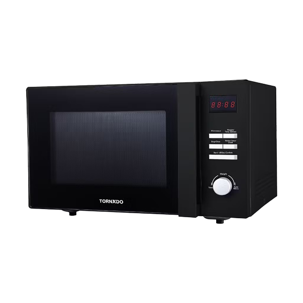 TORNADO Microwave Solo 25 Liter 900 Watt 8 Menus Black TMD-25SE-BK