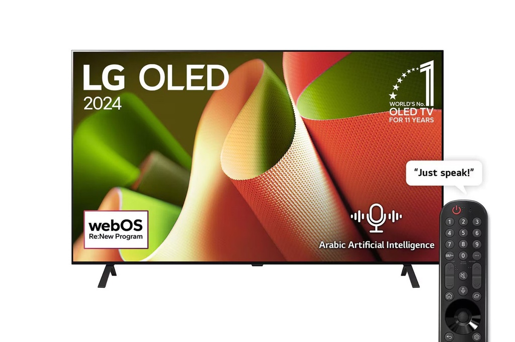 LG 55 Inch 4K UHD Smart OLED TV, with Built in Receiver - OLED55B46LA