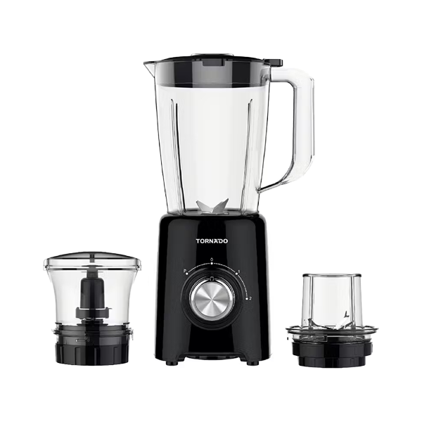 TORNADO Electric Blender 500 Watt 1.5 Liter Mill Chopper Black BL-500T