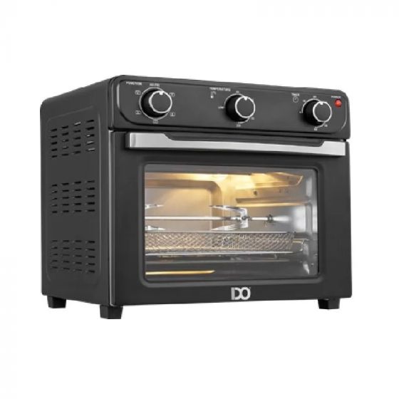 IDO Air Fryer with Oven and Grill, 8 Liters, 1600W, Black - TOAF28-BK
