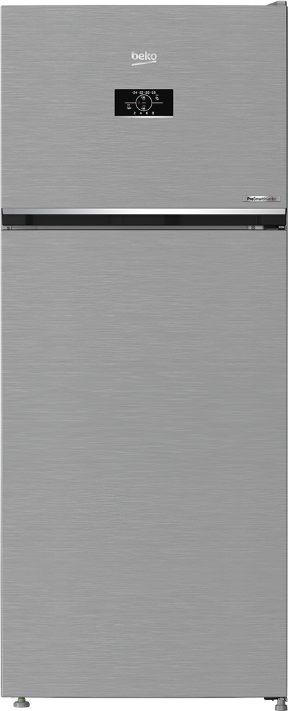 Beko No-Frost Refrigerator, 367 Liters, Inverter, Silver - RDNE420K02DXIDTEG