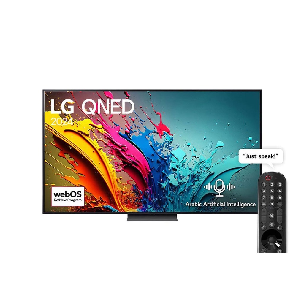 LG 75 Inch 4K UHD Smart QNED TV, with Built in Receiver - 75QNED86T6A