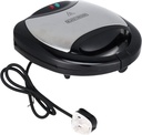 Black + Decker 3 in 1 Sandwich Maker, 6 Slices, 750 Watt, Black- TS2090-B5