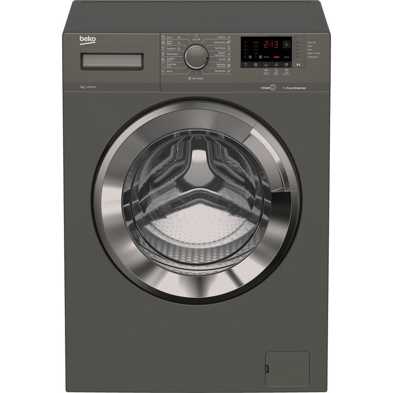 Beko Front Load Inverter Washing Machine, 7 Kg, Grey - WTV 7512 XMCI2