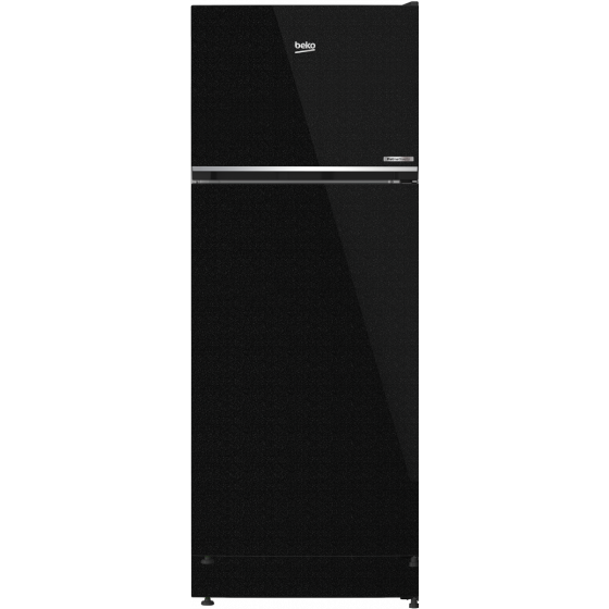 Beko No-Frost Refrigerator, 406 Liters, Inverter, Black - RDNE455M20XBIDEGB