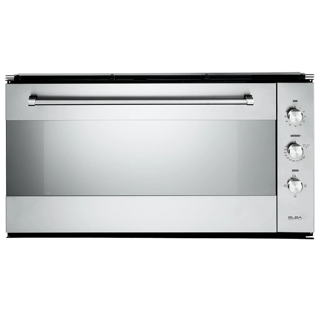 Elba - Built In Gas Oven 90CM, 74Liters, Stainless Steel With 5 Functions And Gas Grill - 109-52XN