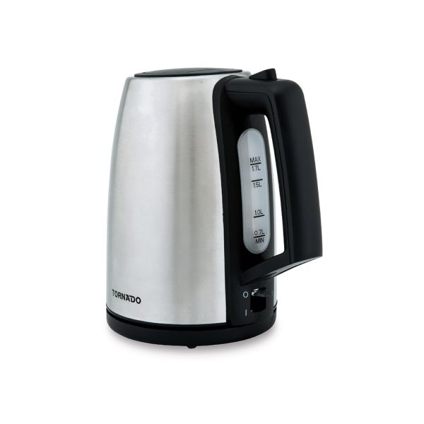 Tornado Stainless Steel Water Kettle 1.7 Liter 1850-2200 Watt Stainless TKS-2217E IN 