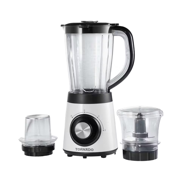 TORNADO Electric Blender 600 Watt 1.5 Liter Mill Chopper White TBL-500W