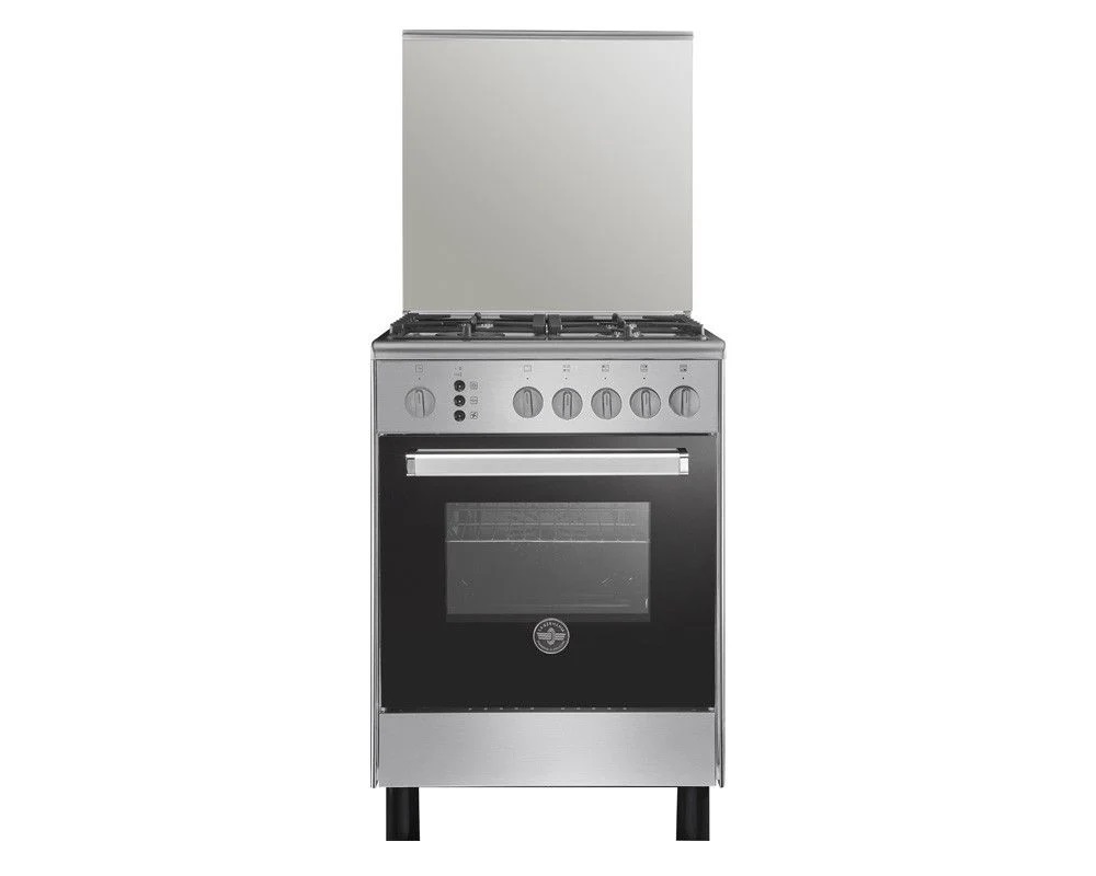 LA GERMANIA Cooker 60 x 60 - 4 Gas Burners Stainless x Black 6C40GRB1X4AWW