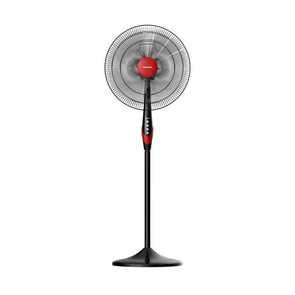 TORNADO Stand Fan 18 Inch 4 Blades Black x Red TSF-18XW