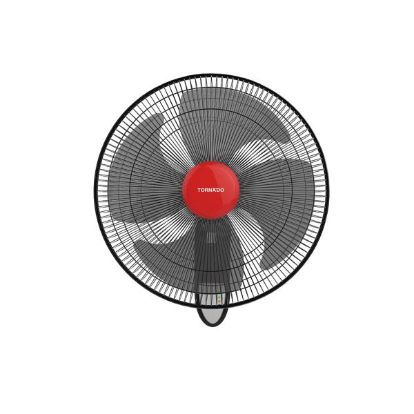 TORNADO Wall Fan 16 Inch 4 Blades Remote Black EPS-16R
