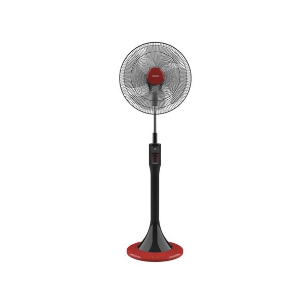 TORNADO Stand Fan 18 Inch 4 Blades Black x Red TSF-18MB