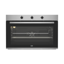 Beko Built-in Gas Oven, 96 Liters, 90cm, Silver and Black - BBWHT12104XS