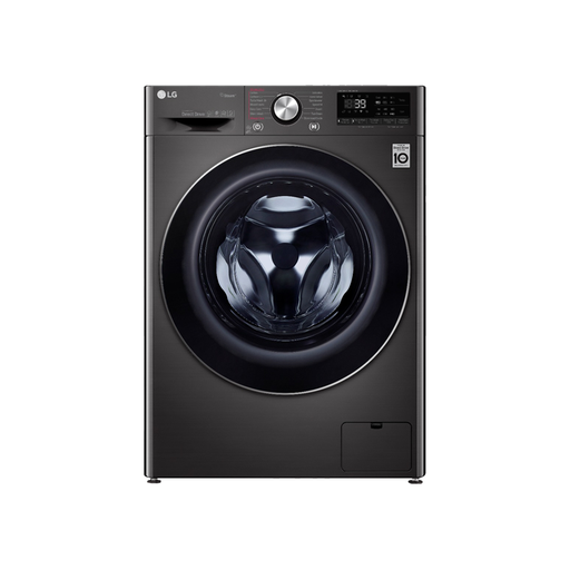[F4R5VGG2E] LG F4R5VGG2E Steam Washing Machine with Dryer, 9 kg - Black Steel
