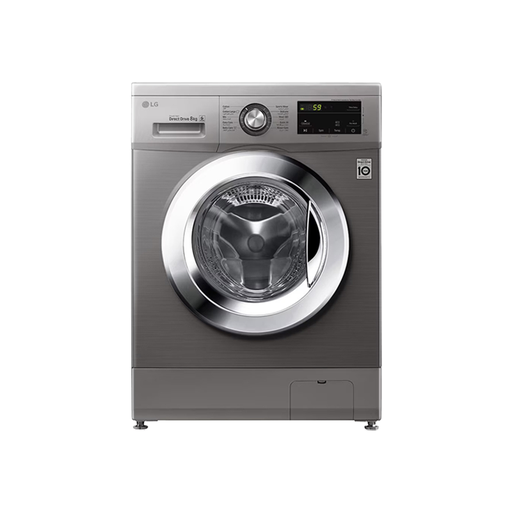[FH2J3TNG5]  LG Washing Machine, 8 Kg, 1200 RPM, Model FH2J3TNG5, Platinum Silver