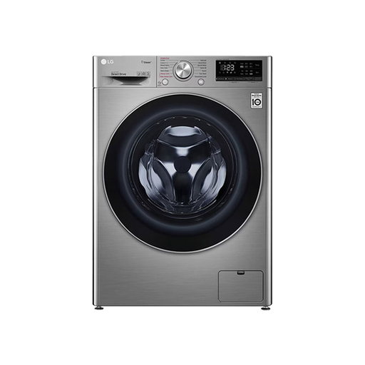 [F4R5VYG2T] LG Vivace Front Load Automatic Washing Machine, 9 KG, Silver- F4R5VYG2T