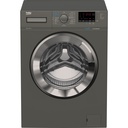 Beko Free Standing Front Load Automatic Inverter Washing Machine, 9 KG, Silver - WTX 91232 XMCI