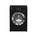 Beko washer 8 kg 1200 rpm -digital screen- black -xl chrome door -(xpress) inv.-steem