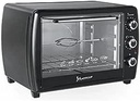 iHome 1200W 45L Electric Oven with Grill, Thermostat and Timer Up to 90 Minutes, Black, KI-7100