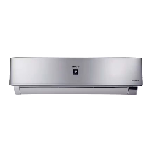 [AY-XP18UHE=AE-X18UHE] Sharp Split Air Conditioner 2.25 HP Cool - Heat Inverter Digital Plasma Cluster Silver AY-XP18UHE
