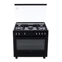 Beko Gas Cooker, 5 Burners, Black - GGR 15115 DX NB
