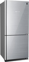 SHARP Fridge Inverter Bottom Freezer 558 Liter Silver SJ-GV73J-SL