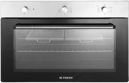 [EL1103699SLV-CONF] Fresh 9661 Built-in Oven, Gas / Electric, 90 cm - Silver Black