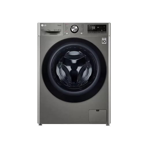 [F4Y5RYGYPV] LG Vivace Inverter Washing Machine, Front Loading, 10 kg, Silver - F4Y5RYGYPV