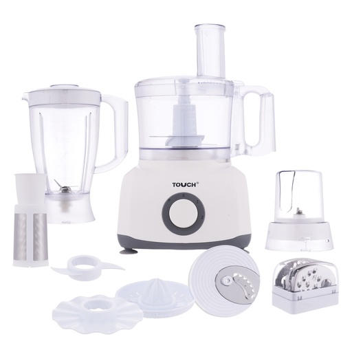 [40510N] Touch El Zenouki Food Processor, 1000 Watt, White - 40510