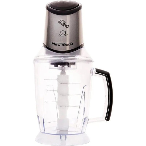 [MT-CR50] Mediatech Chopper, 2 Liters, 800 Watt, Black and Silver - MT-CR50