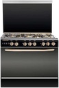 Techno Fire (TF-15-BBC) Black 60x80 Gas cooker Surface Stainless 5 burners - 7 years warranty