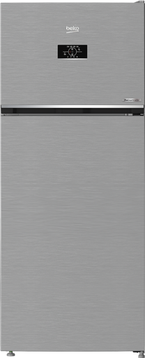 [RDNE420K02DXIDTEG] Beko No-Frost Refrigerator, 367 Liters, Inverter, Silver - RDNE420K02DXIDTEG