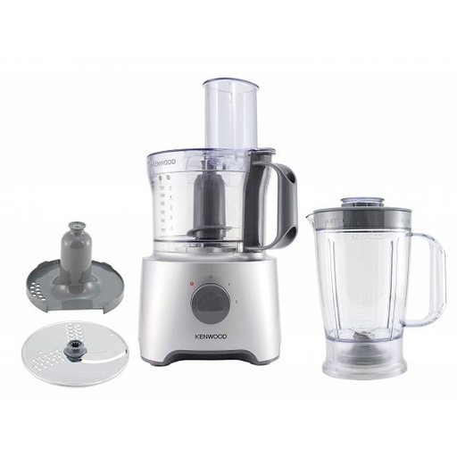 [FDP301SI] Kenwood Food Processor, 800 Watt, Silver - FDP301S
