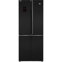Beko No-Frost Refrigerator, 450 Liters, Inverter, Black - GNE480E20ZBH