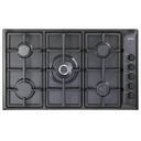 Elba Built-in Gas Hob, 5 Burners, 90CM, Enameled steel, Black - EN95-545 ANT