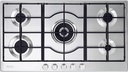 ELBA Cooker - Stainless Steel Built-in 5 Gas Burners Hob, 90 cm, Silver - ELIO 95-545 L