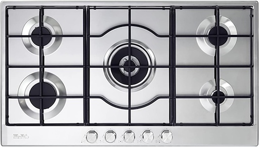 [ELIO 95-545L] ELBA Cooker - Stainless Steel Built-in 5 Gas Burners Hob, 90 cm, Silver - ELIO 95-545 L