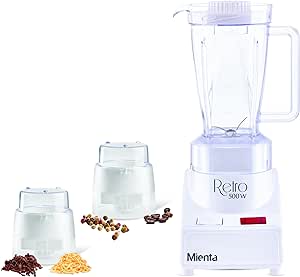 [BL - 721] Mienta BL-721 Blender with Grater and Grinder, White, Mienta, 500 kW