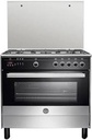 LA GERMANIA Cooker 90 x 60 - 5 Gas Burner Stainless x Black 9M10G4A1X4AWW