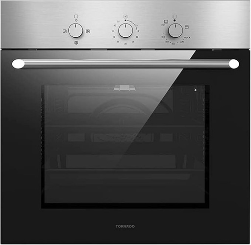[GO-VM60CSU-S] Tornado GO-VM60CSU-S Built-in Gas Oven, 60 x 60 cm - Black Silver