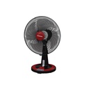 TORNADO Desk Fan 16 Inch 4 Blades Black x Red TDF16